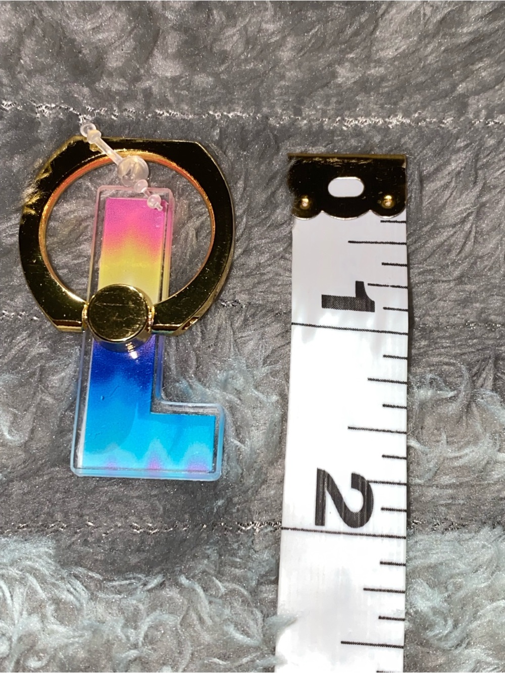 1-Popsocket Multicolor Acrylic Letter (L) - Picture 2 of 5